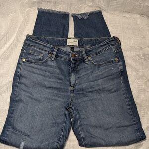 Mid-rise Skinny Jeans Raw Hem NWOT